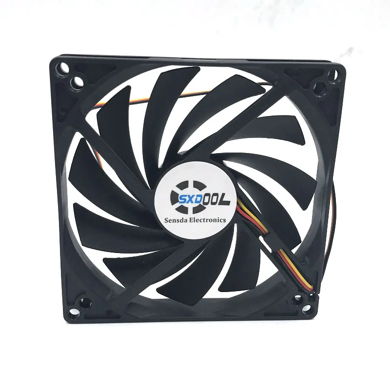 SXDOOL 100mm 10cm Slim Single PC Case Fan, Ultra-Thin, Washable, super mute, for power supply, for computer Case cooler