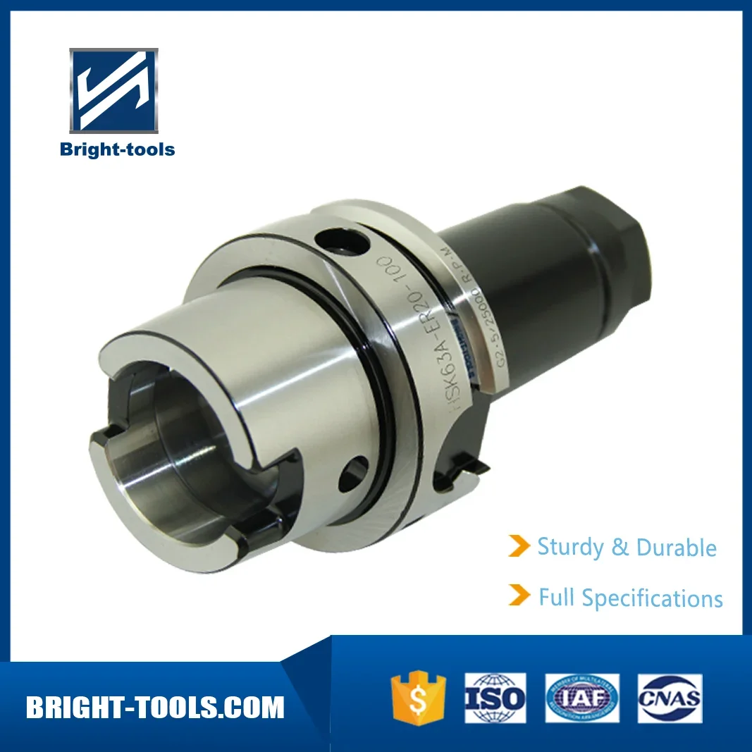 Brigh-tools Factory Supply High Precision HSK63 Adapter ER Collet Chuck tool holder for cnc