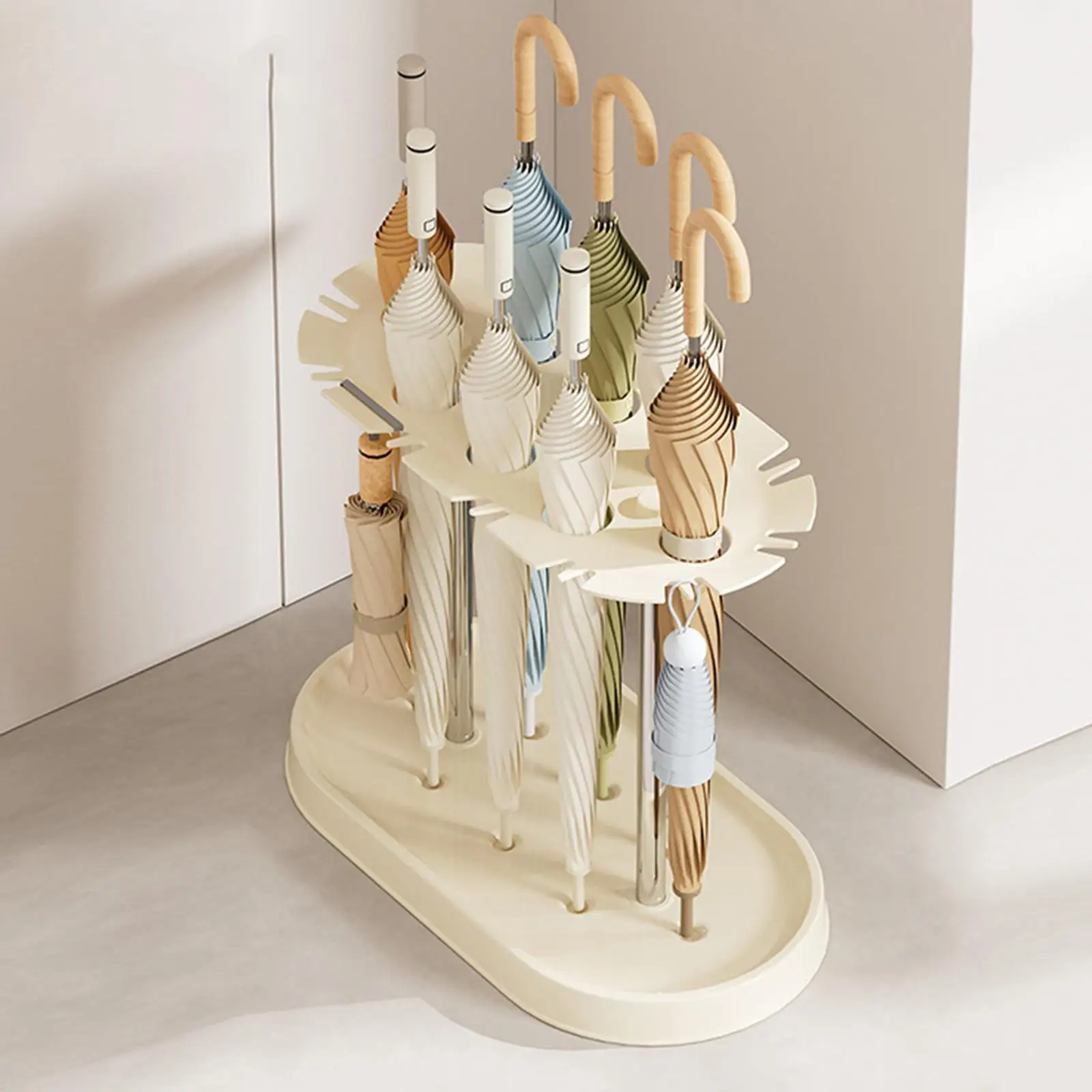 

Umbrella Holder Stable Base Freestanding Organizer Multipurpose Storage Rack for Hotel Entryway Corridor Indoor Walking Sticks
