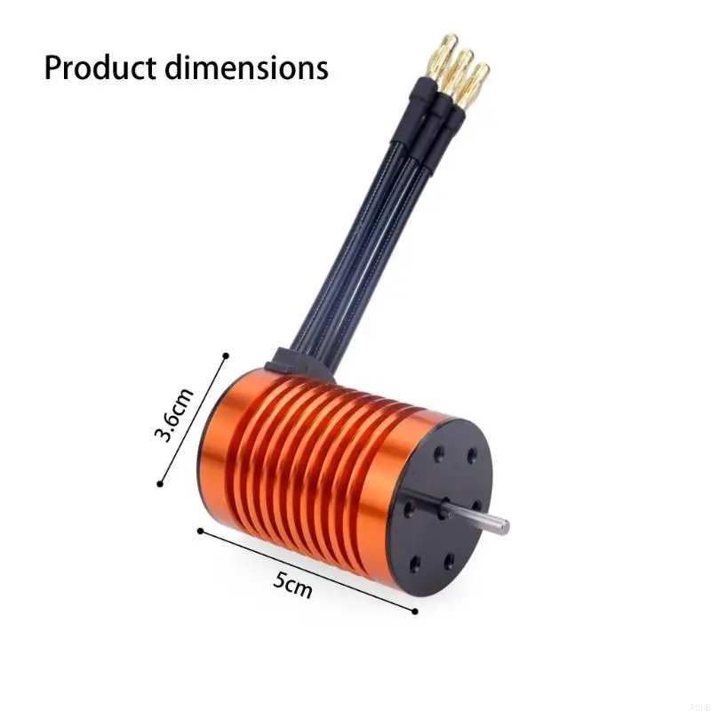 Powerful F540 4370KV Motor For 1/10 Scale Remote Control Featuring Sturdy ABS Construction And Strong Energy Output A2UB