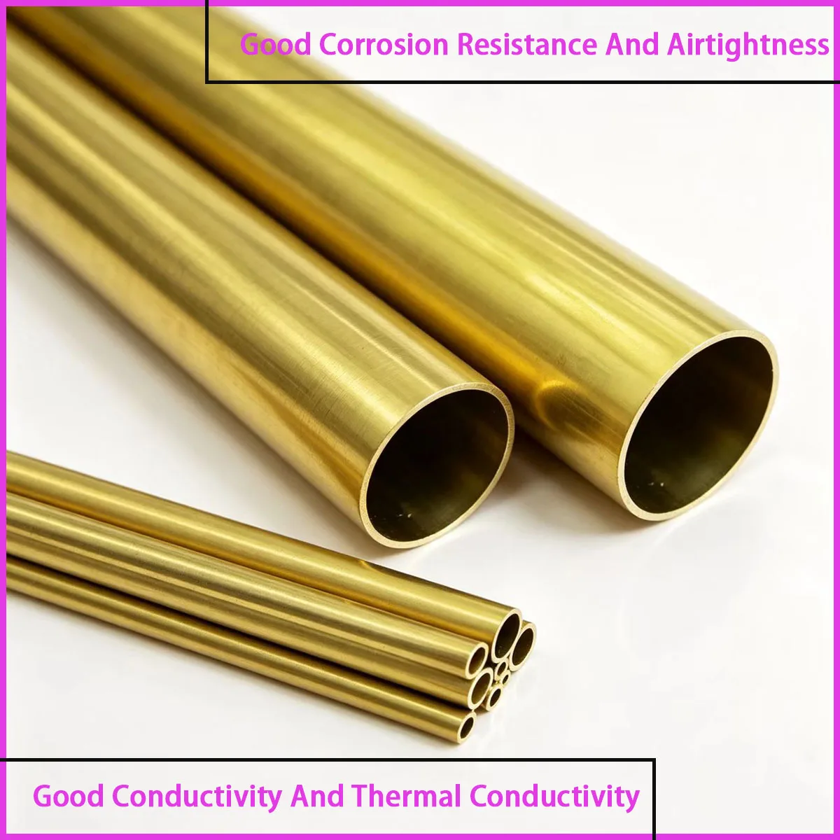 Outer diameter 16-38mm brass hollow round tube is used for precision pipelines, conductive fittings, etc