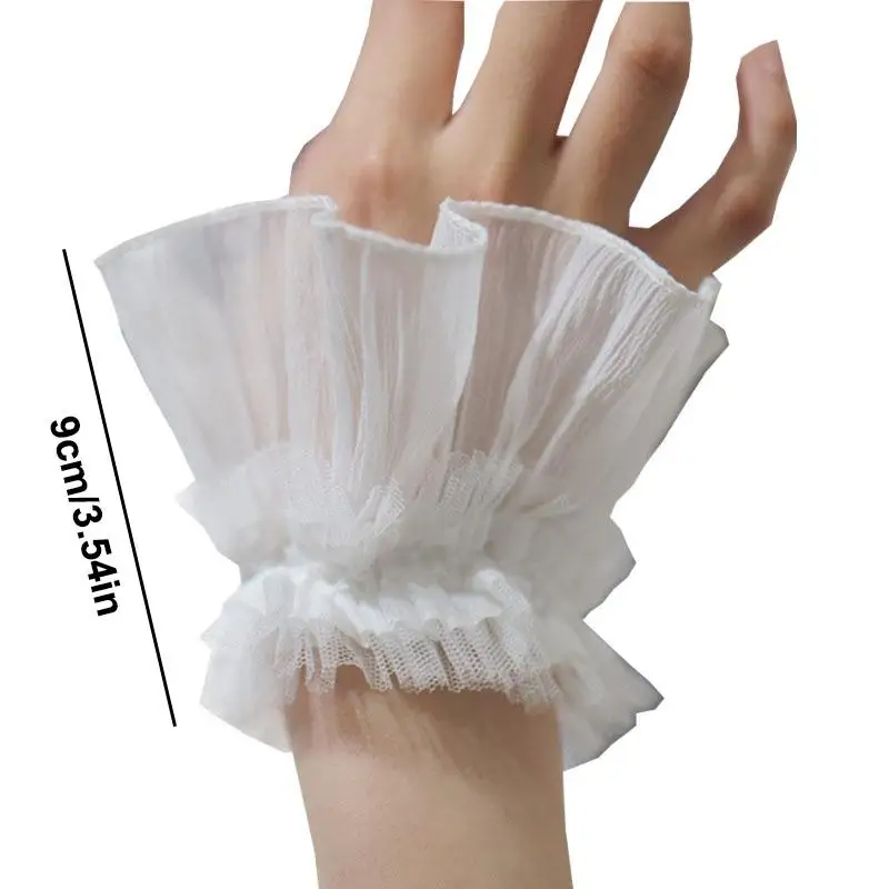 

Накладные рукава, аксессуары для ногтей, салонные принадлежности, украшения для ногтей, кружево, искусственные плиссированные манжеты, маникюр, реквизит для фотосъемки