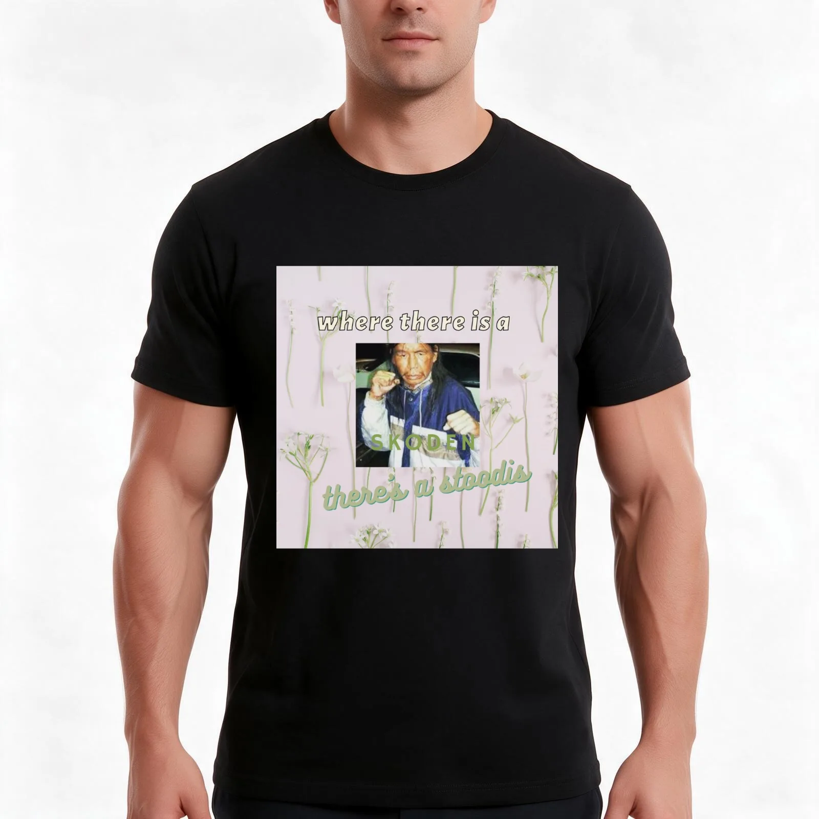 Where there is a skoden, there is a stoodis T-Shirt, Summer Casual Cotton Tee, Oversized Streetwear Tops, Vintage Graphic Print