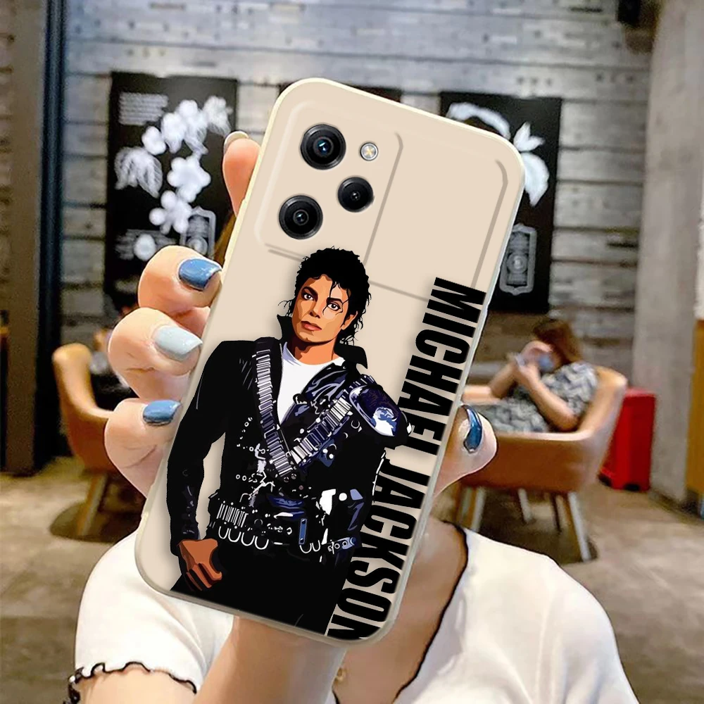 Dancer M-Michael J-Jackson Cover Phone Case For Xiaomi 10T 11 12 12T 13 14T POCO F5 F6 M3 M5 X3 X4 X5 PRO 4G 5G Color TPU Case