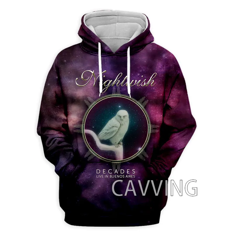 NIGHTWISH Band  3D Printed Fashion Hoodies Sweatshirts Harajuku Hoodie Sweatshirts Tops Clothing for Women/men