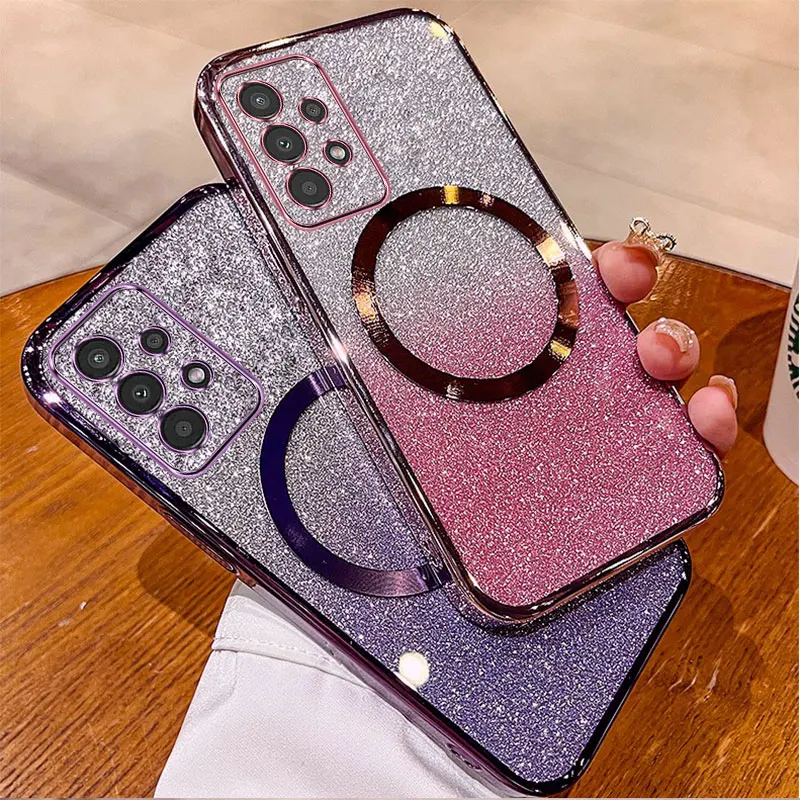 

For Samsung A13 4G A13 5G A23 Case Electroplated transparent phone case with flash paper lens fully covered and anti drop