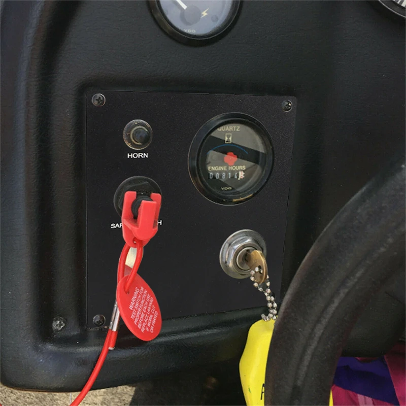 Ignition Dash Plate Key Switch Panel for Mastercraft 1989-1991 Prostar and Tristar Replacement Ignition Dash Plate