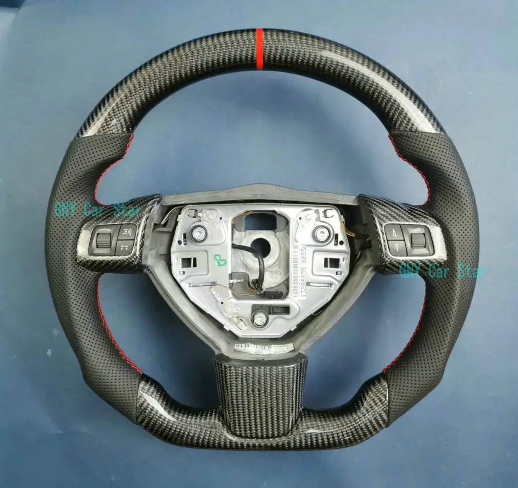 100% Real Carbon Fiber Leather Steering Wheel For Opel Astra H 2004-2010