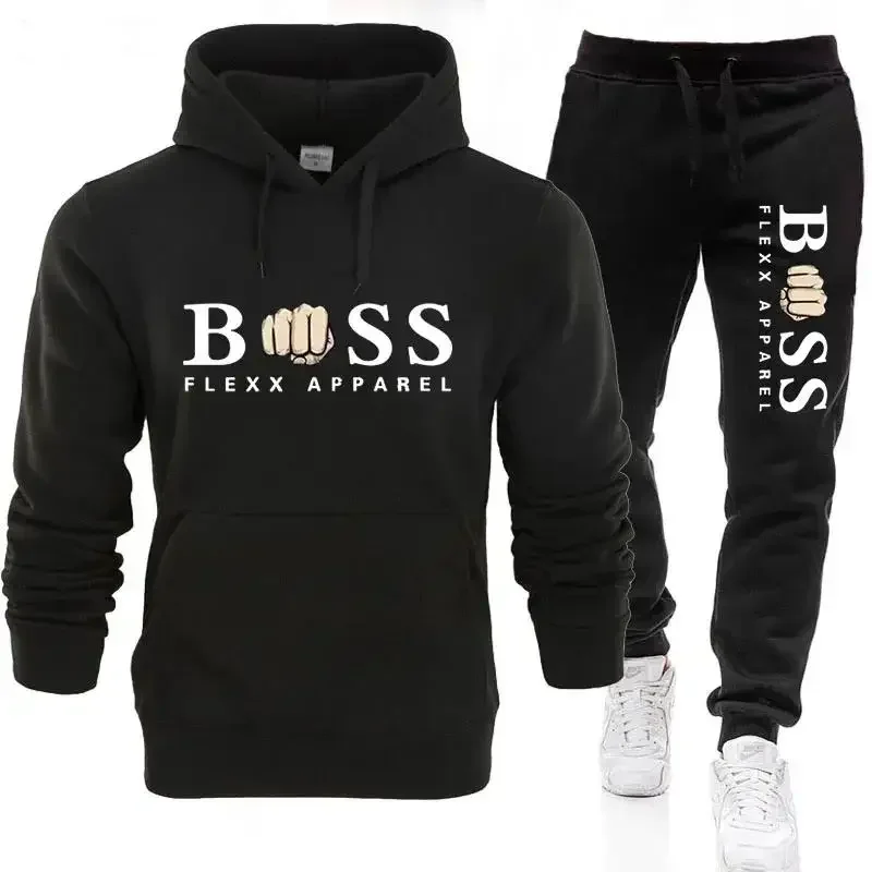 Conjunto de 2 peças de treino masculino, jogging sportswear, hoodies, calças, moletons, moletom, terno, outono, inverno, novo, 2022