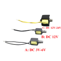 Micro Electromagnet DC 3V 6V 12V 24V Mini DC Solenoid Electric Magnet Push Pull Open Frame Through Type For Household Appliances