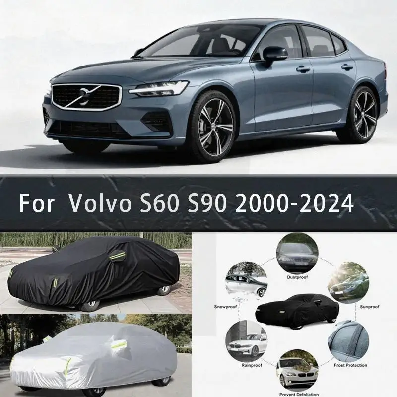 

For Outdoor Protection & Waterproof Full for Volvo S60 2000 S90 2024 Snow Sunshade Dustproof Exterior Accessories Car Covers