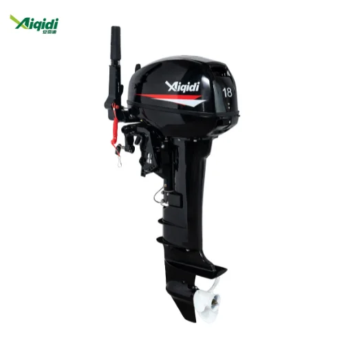 Long/Short Shaft AIQIDI Cheap Boat Motor 15HP Cooling System Engine Oil Outboard Engine With Tiller Steering