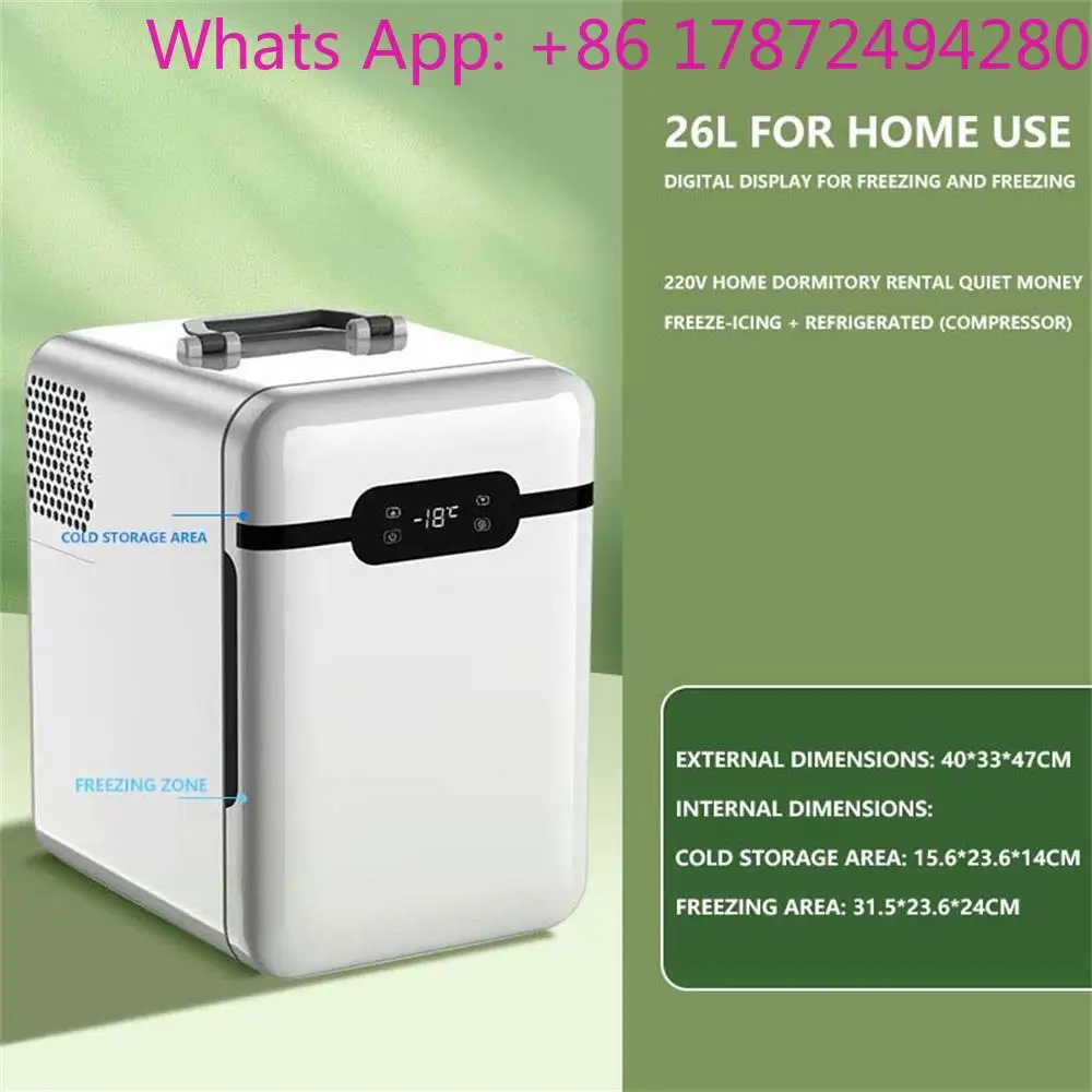 26L Multifunctional Refrigerator Small Frigo Portatile Household Dormitory Refrigerated Frozen Fresh Mini Geladeira