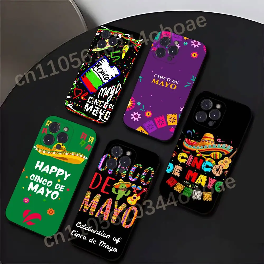 

Mexico Cinco de Mayo Phone Case For iPhone 17,16,15,14,13,12,11,Pro,Max,Plus Shockproof Cover