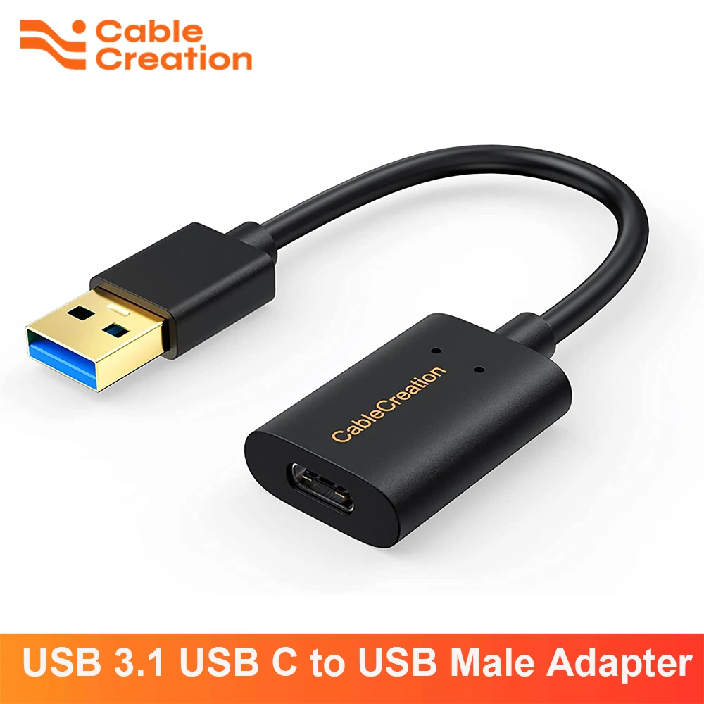 CableCreation USB 3.1 USB C Female to USB Male Adapter 5Gbps USB to USB C Adapter USB C Adapter for Laptops Pixel 6, Galaxy S22