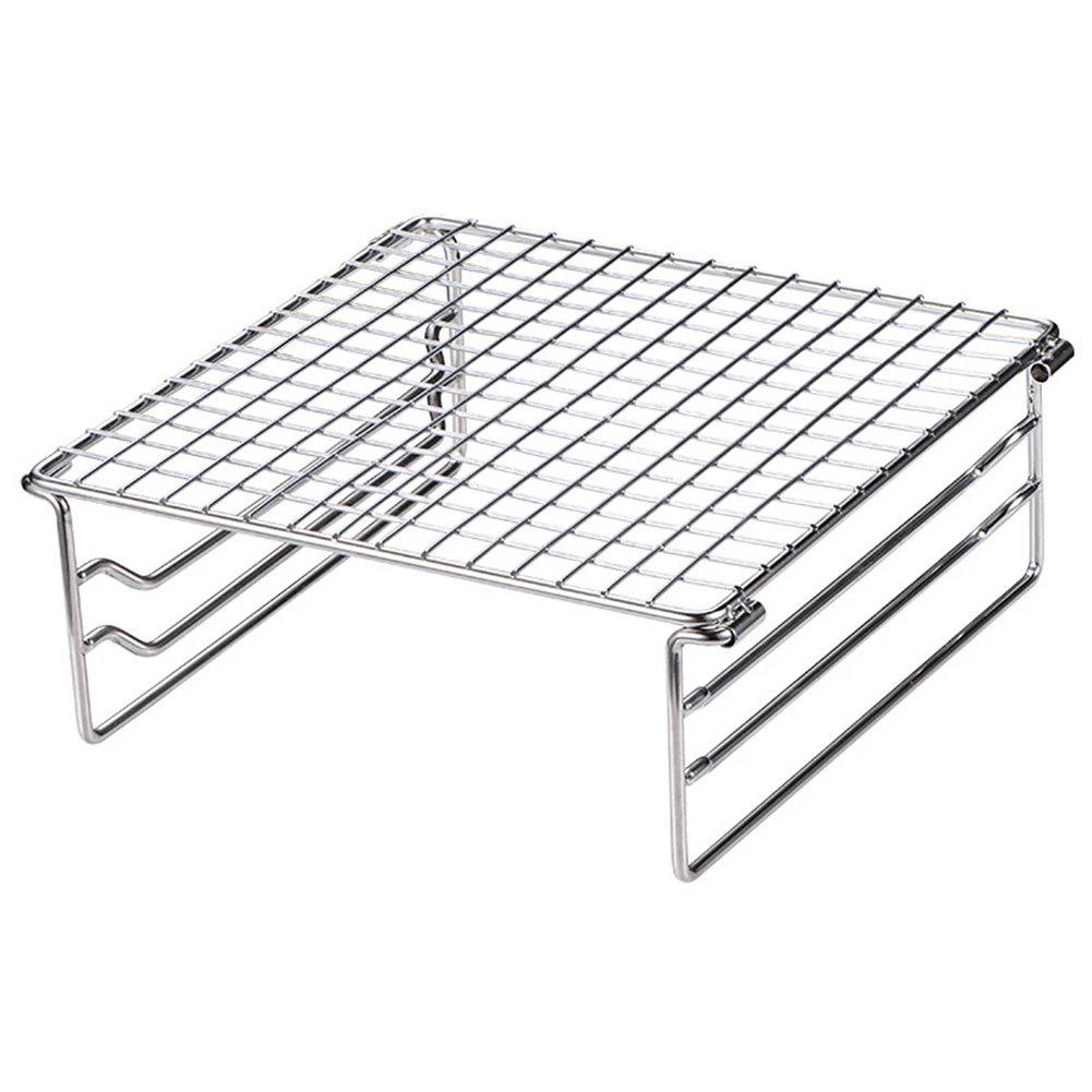 

For Beach Outings Adjustable Height Grill Mini Charcoal Barbecue Outdoor Grilling 20*19*7.5cm Compact Folding Grill