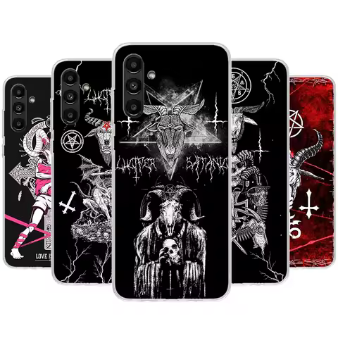 Pentagram 666 Demonic Satanic Phone Case For Samsung Galaxy A55 A54 A53 A52 A15 A14 A13 A12 A35 A34 A33 A32 A25 A24 A23 A22 A05S