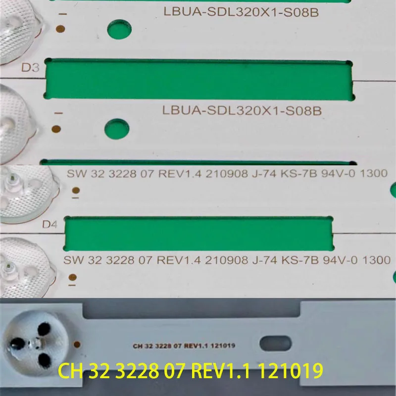 LED TV Bands Bar SW 32 3228 07 REV1.4 Backlight Strip For Skyworth 32E306C 32E320W 32E350F Array Bands LBUA-SDL320X1-S08B Planks