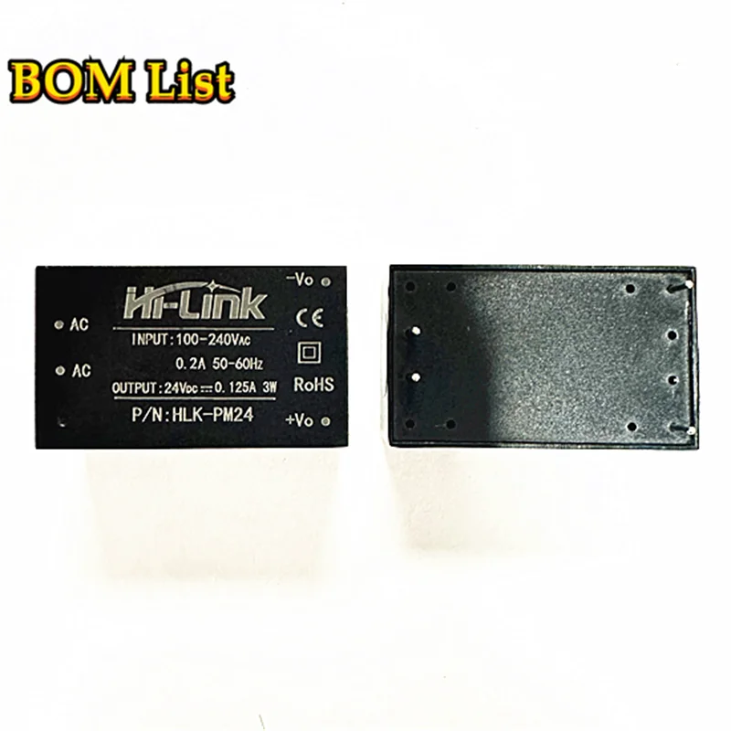 HLK-PM24 Hi-Link AC DC 220V to 24V 3W Buck Step Down Power Supply Module Converter Intelligent Household Switch HLK-PM24