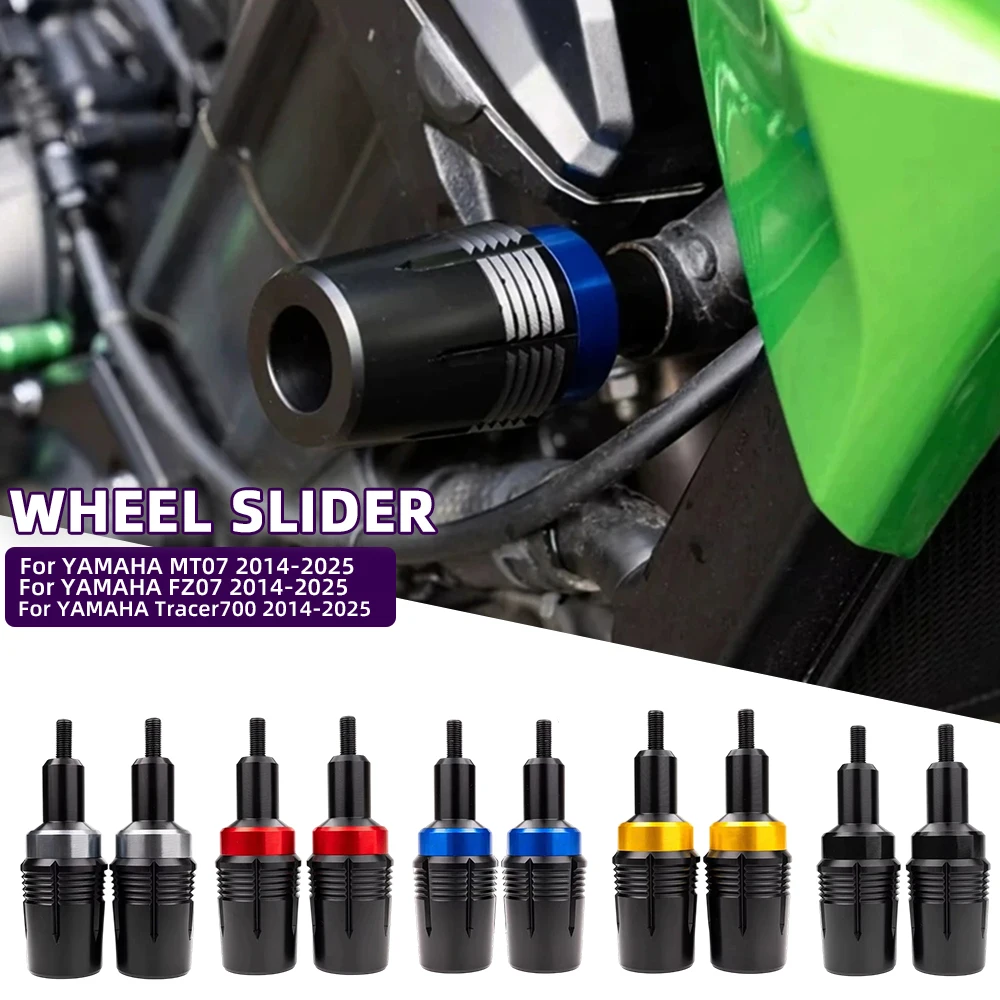 For YAMAHA MT07 MT-07 FZ07 FZ-07 Tracer700 2014-2025 Motorcycle Accessories Frame Sliders Falling Protection Crash Protector Pad