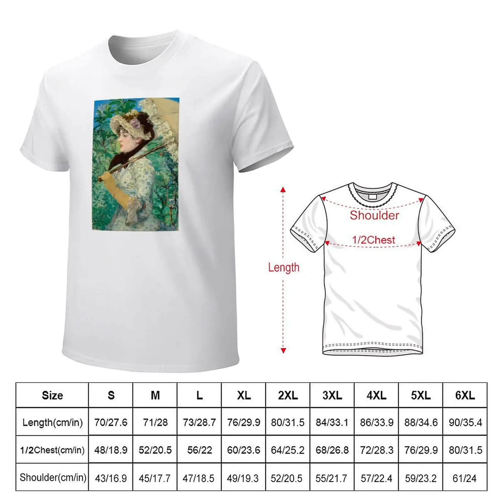 Jeanne Spring édouard Manet T-Shirt summer clothes cute clothes t shirts men