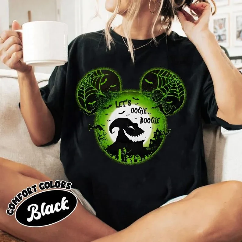 

Рубашка «Кошмар перед Рождеством» Let's Oogie Boogie Футболка Disney Jack And Sally Футболка Oogie Boogie Bash