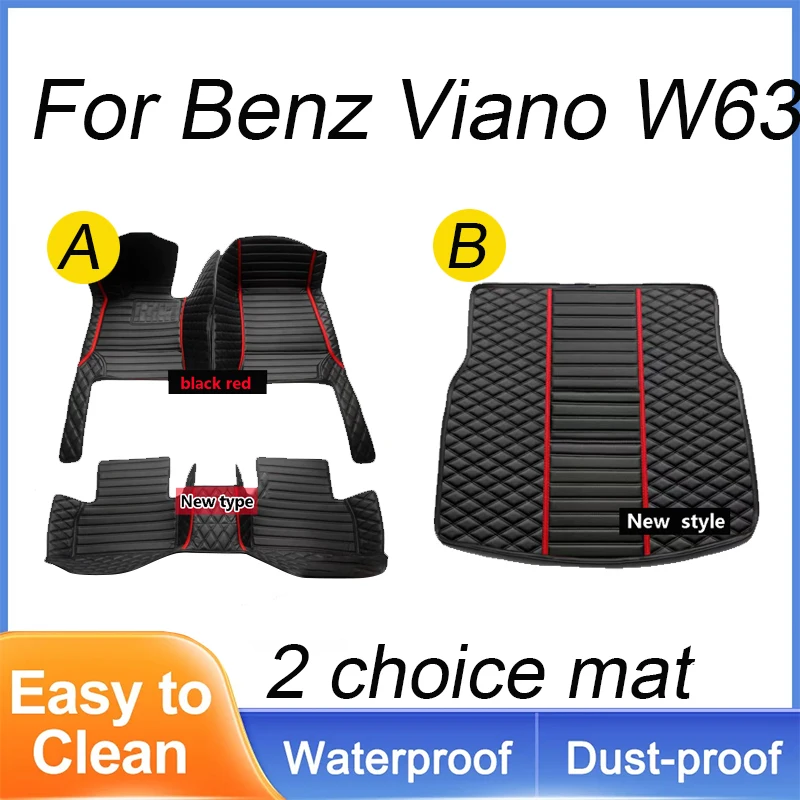 

Car Floor Mats For Mercedes Benz Viano W639 2006 2007 2008 2009 2010 Custom Auto Foot Pads Carpet Cover Interior Accessories