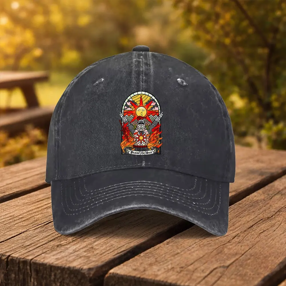 Sun Warrior Print Baseball Cap, Unisex Fashion Duckbill Cap, Suitable for Outdoor Sports, Fitness, Travel, and Outings, Multiple