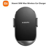 Original Xiaomi 50W Max Car Wireless Charger Set DC-jack/Type-C Dual Input For Xiaomi