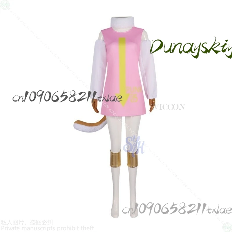 Shop1104629319 متجر Atlasss PUNK-05 أثراس تأثيري القراصنة أنماط زي Kawaii فروي الحيوان الذيل الوردي Y2K الباروكات هالوين كوس