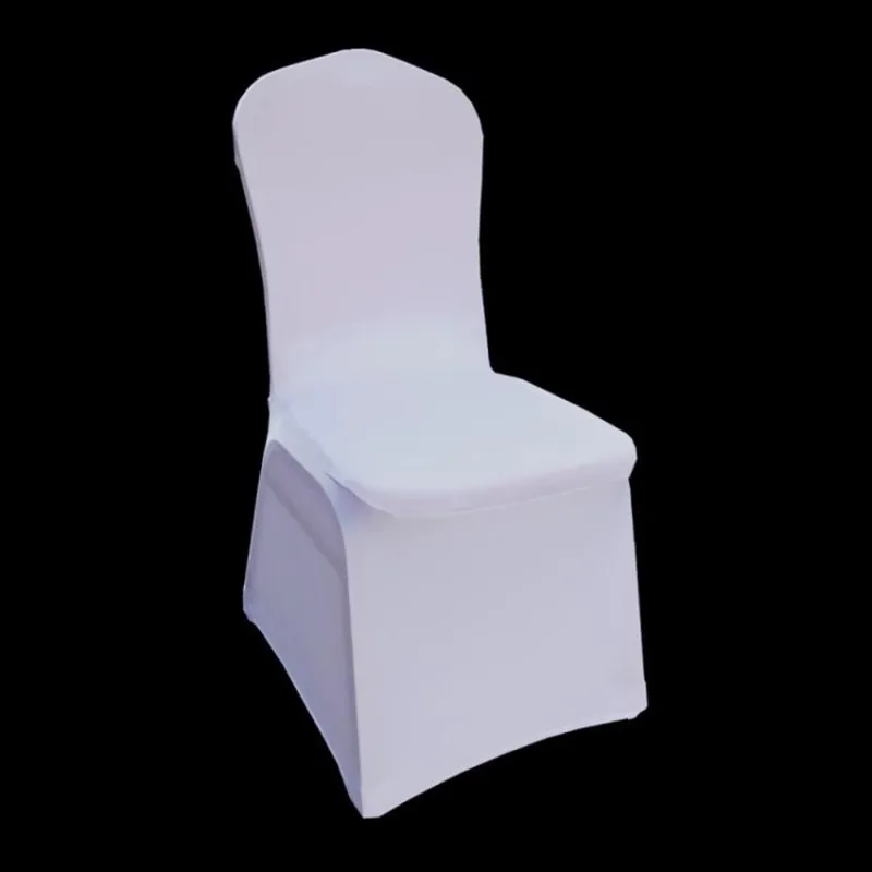 100 PCS Stretch Elastic Universal Spandex Wedding Chair Covers Polyester Fabric for Party Banquet Hotel Supplies Many Colors