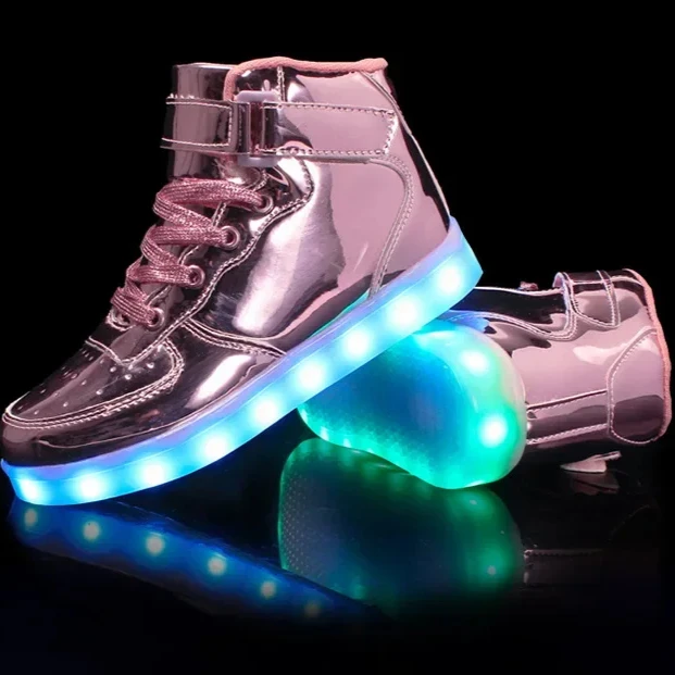 Children Glowing Sneakers Kid Luminous Sneakers for Boys Girls Led Sneakers With Luminous Sole Lighted Shoes Men Size 25-40