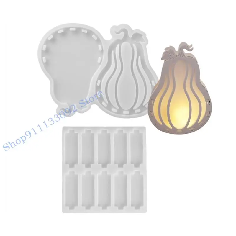 

H9ED Creative Pumpkin Silicone Craft Mold Jewelry Making Soap Baking Tool
