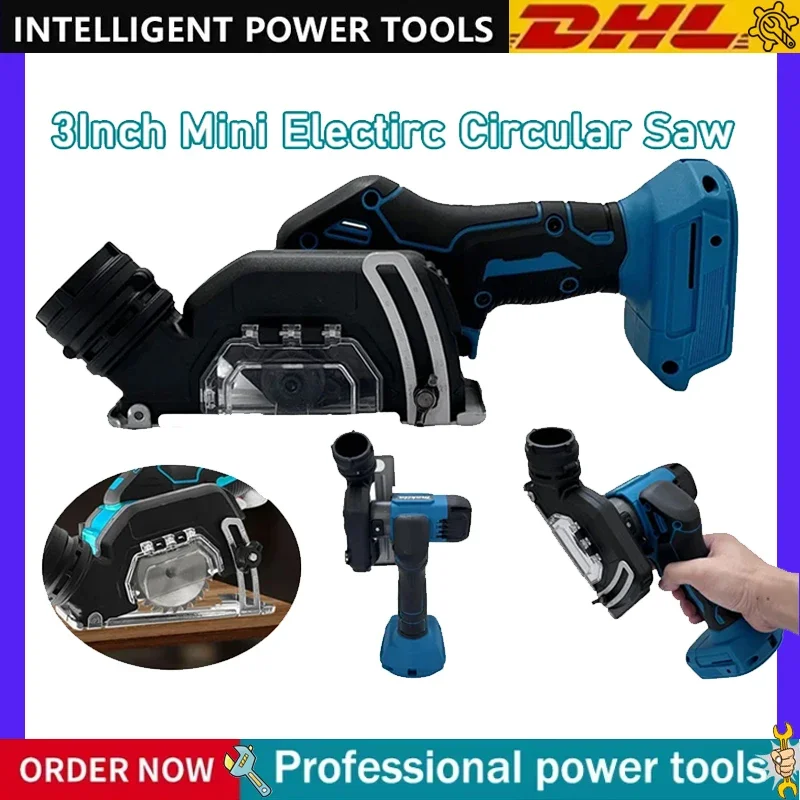 

Аккумуляторная ручная электрическая отрезная пила-шлифователь 3 дюйма, мини-бесщеточная электрическая циркулярная пила, перезаряжаемая, для аккумуляторов Makita 18В