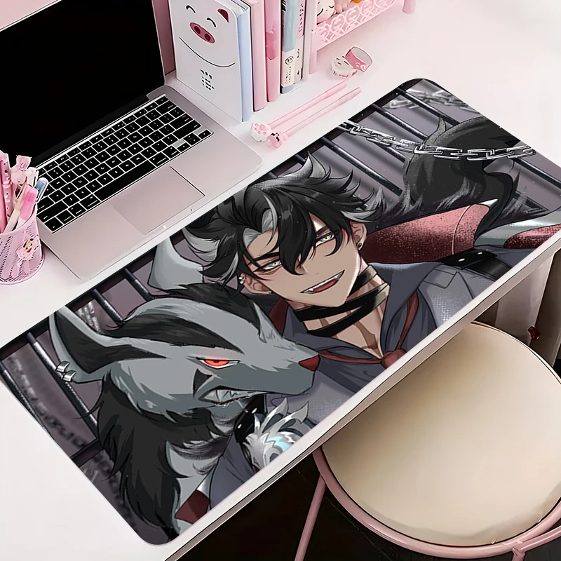 

Mouse Pad Office PC Accessories Keyboard Mat Anime Pattern Anti-slip Rubber Mousepad G-genshin Impact Wriothesley Gamer Desk Mat