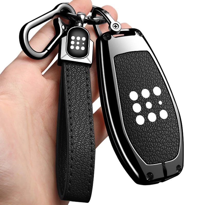 Boîtier de protection pour clé de voiture en alliage de zinc, compatible avec les porte-clés de voiture Dongfeng Landian Seres 3 5 E5 DFSK Evolute i-space i-Pro