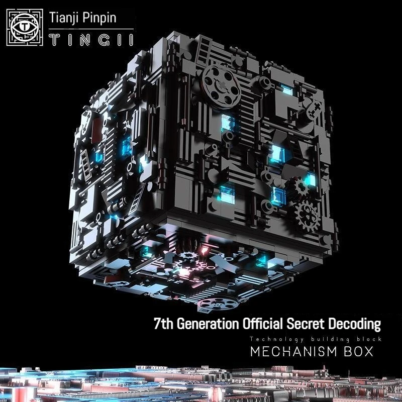 TIANJI 7th Generation Puzzle Box Building Blocks Set Mechanical Secret Unlock Bricks High Difficulty Construction Toy for Adults