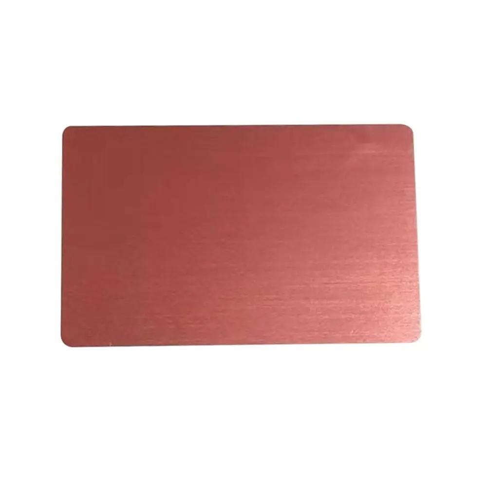 50 stks/set Draagbare Lasergravure Aluminium Metalen Carte Visitekaartje Lege Naamkaarten