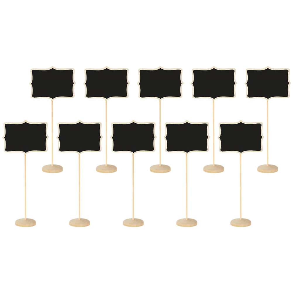 10 Pcs Mini Easel Blackboard Sign Wood Material Tabletop Message Price Boards For Home Office Hotel Decorations
