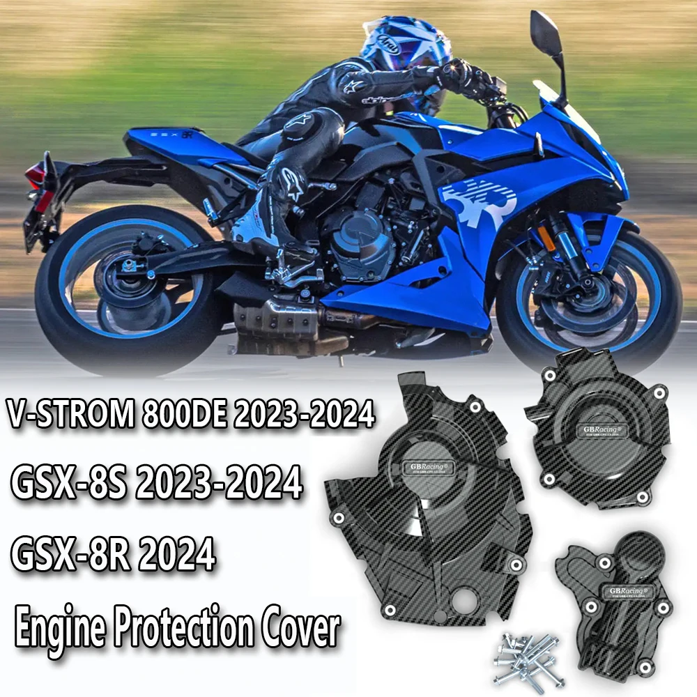 Motorcycle accessories Engine Case Guard Protector Cover case For Suzuki GSX-8S 2023-2024 GSX-8R 2024 V-STROM 800DE 2023-2024