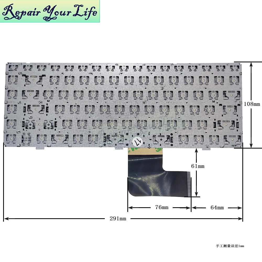 Imagem -05 - Teclado Espanhol Compatível para Prestigio Smartbook Teclados de Substituição Laptop 133s Psb133s01 Psb133s01cfh Jm290 Eua Kjk649 Yj522 Espanha