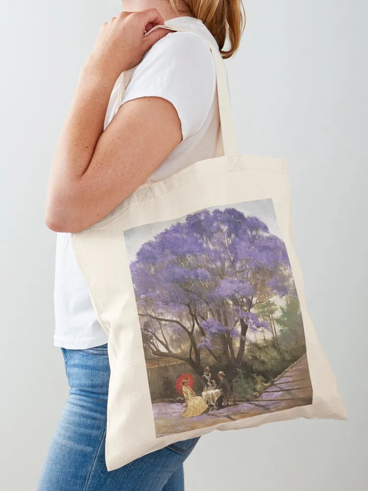 Godfrey Rivers - Under The Jacaranda 1903 Tote Bag shoping bag shopper bag women canvas Canvas Tote