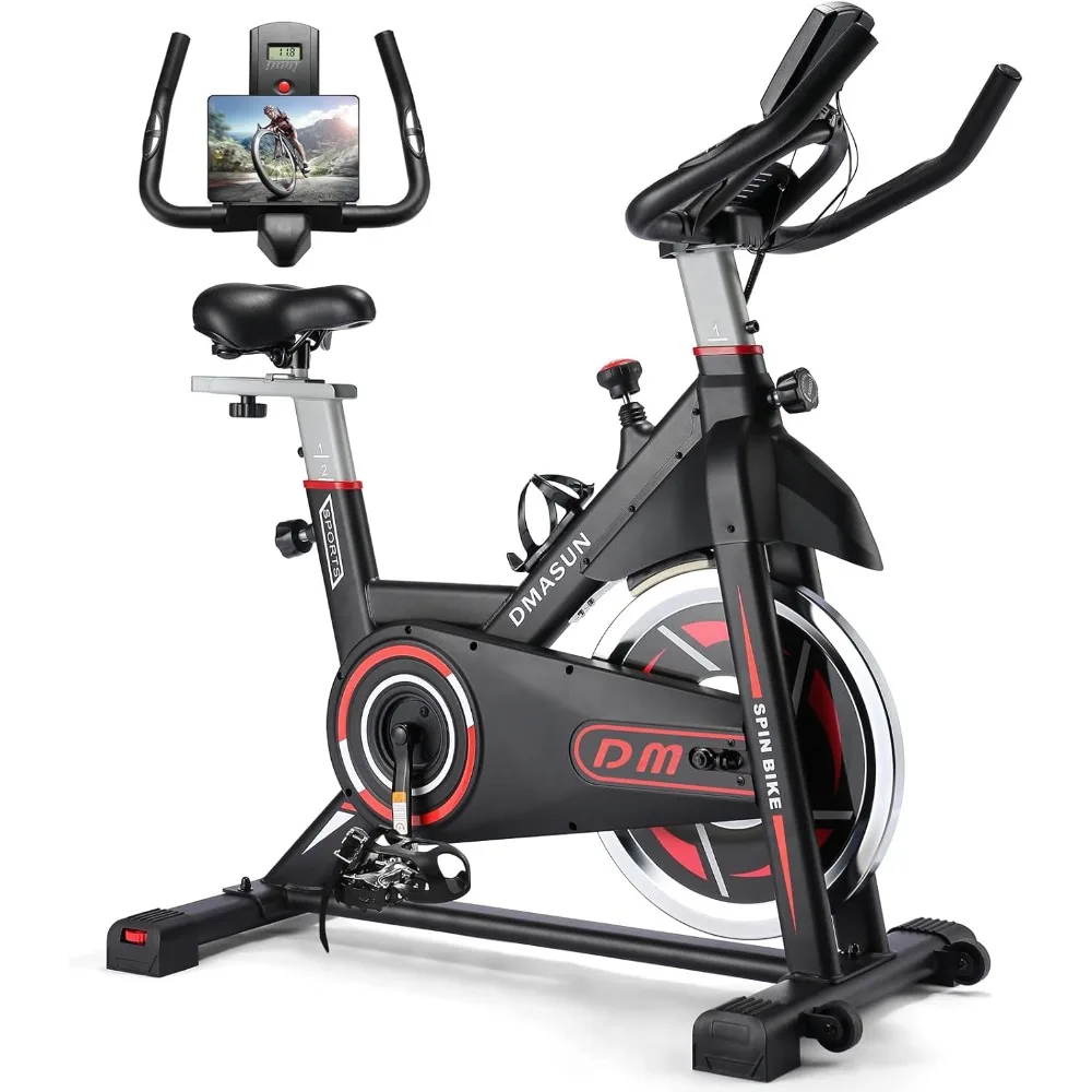 Exercise Bike, Magnetic Resistance/Brake Pad Stationary Bike for Home with 300/330 LBS Capacity, Workout Bike