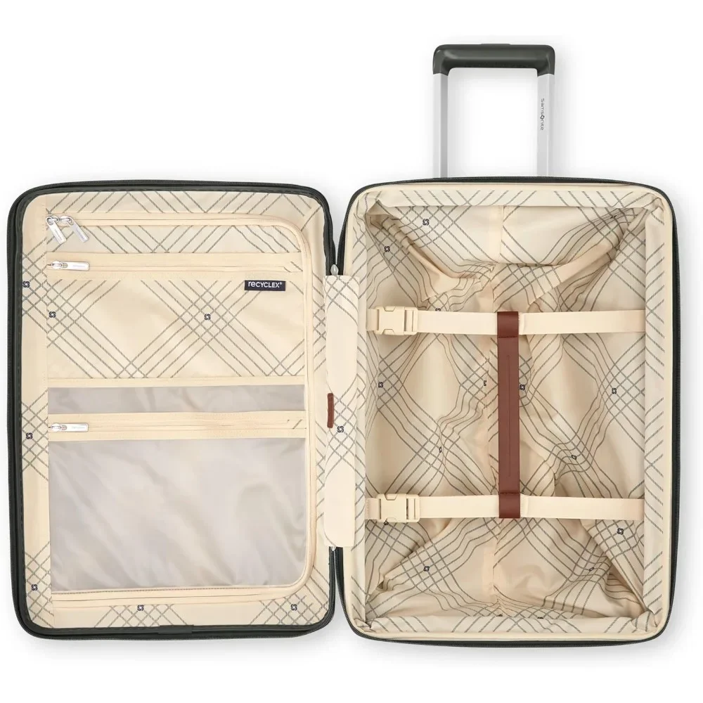 Tas Kabin Keras 21 Inci yang Disetujui Maskapai dengan Roda 360 Derajat °   Roda Spinner dan Pegangan yang Dapat Disesuaikan untuk Perjalanan