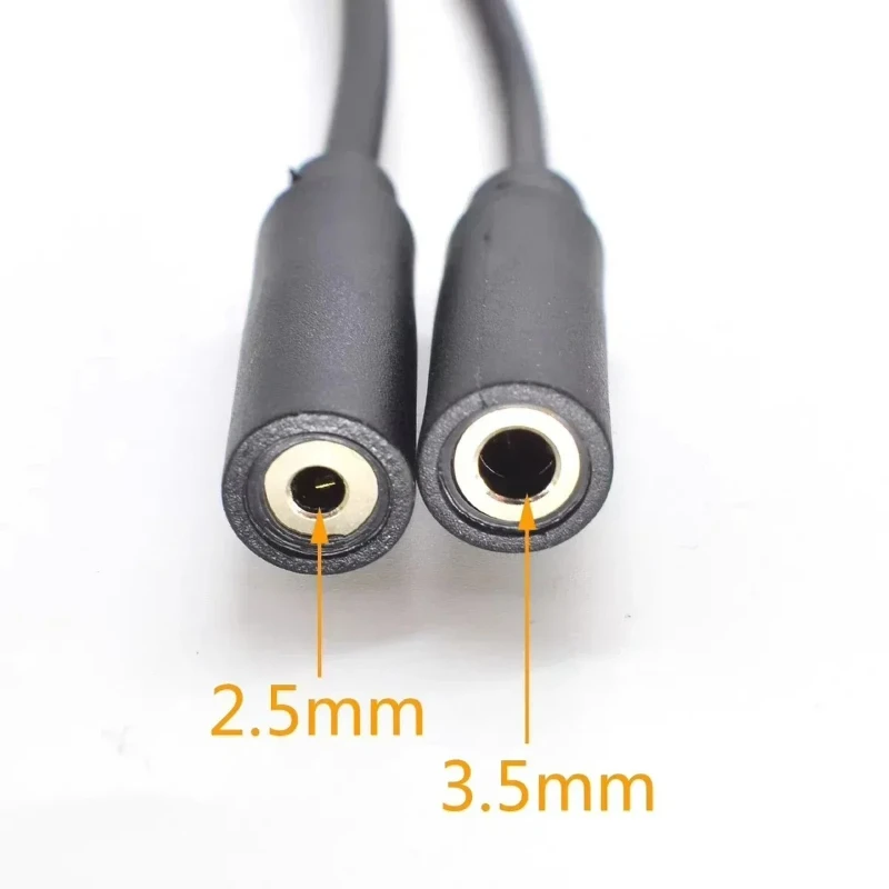 3.5mm 2.5mm Male Plug/Female Jack to Bare Wire Open End TS Mono/3 Pole/4 Pole TRRS Stereo Plug Jack Connector Audio Cable