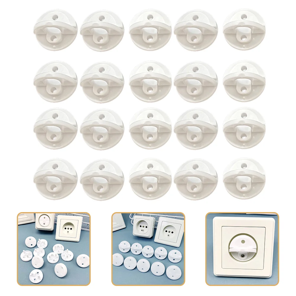 

30 Pcs Protector Socket Protection Cover Child Infant Baby Proof Outlet Covers 36x36cm Abs Childproof Plug