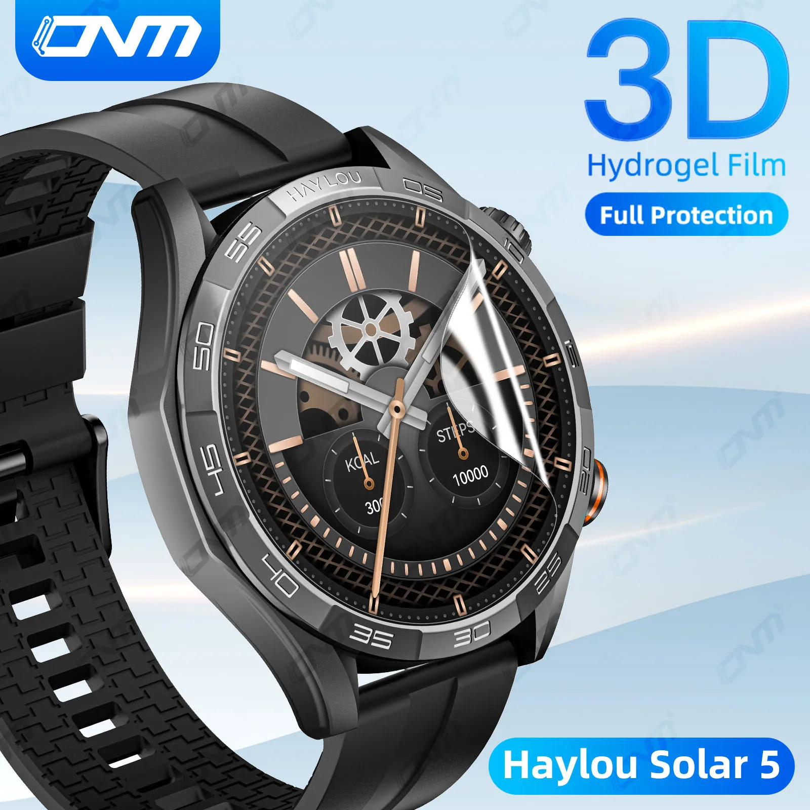 

3D Screen Protector for Haylou Solar 5 Flexible Soft Full Coverage Waterproof Protection Film Accessories Kit (NOT GLASS)