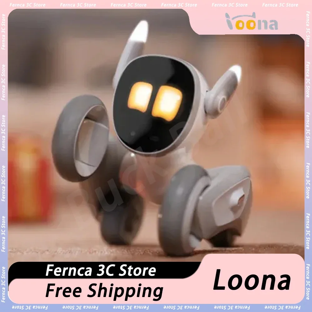 Loona Robot Pet Loona Dog Luna Intelligent Robot Ai Emotional Interaction Companion Robots for Desktop  Home Toy Gift