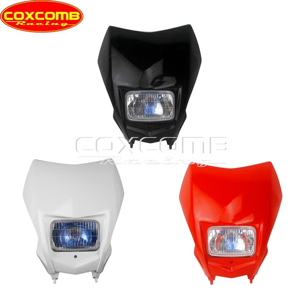 Motocross Headlight Dual Sport HI/LO Beam Running Light For Honda CRF450 CRF250 CRF230 CRF125 CRF150 CRF110 WR TTR KXF EXC SX