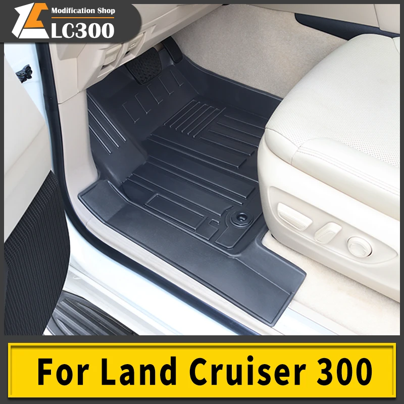 

For Toyota Land Cruiser 300 Lc300 2022 Foot Mat Interior Decoration Accessories Upgraded Car Mats Material Waterproof Carpet